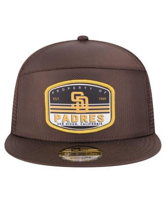 Мужская коричневая кепка-бейсболка дальнобойщика New Era San Diego Padres с разрезной вставкой длиной 9 футов и 5 дюймов