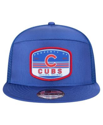 Мужская бейсболка-бейсболка дальнобойщика Royal Chicago Cubs с разрезной вставкой New Era 9FIFTY