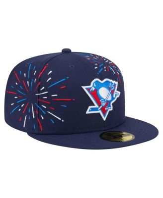 Men's Navy Pittsburgh Penguins Americana Fireworks 59FIFTY Fitted Hat