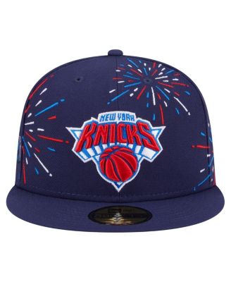 Мужская приталенная шляпа New Era темно-синего цвета New York Knicks Americana Fireworks 59 размера 