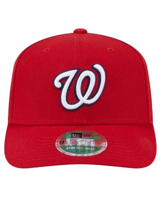 Мужская красная кепка New Era Red Washington Nationals 20th Anniversary реплика 9SEVENTY с регулируемой головкой