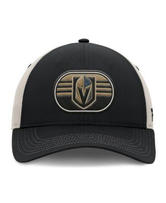 Men's Black/Gray Vegas Golden Knights 2025 Stanley Cup Playoffs Locker Room Trucker Adjustable Hat