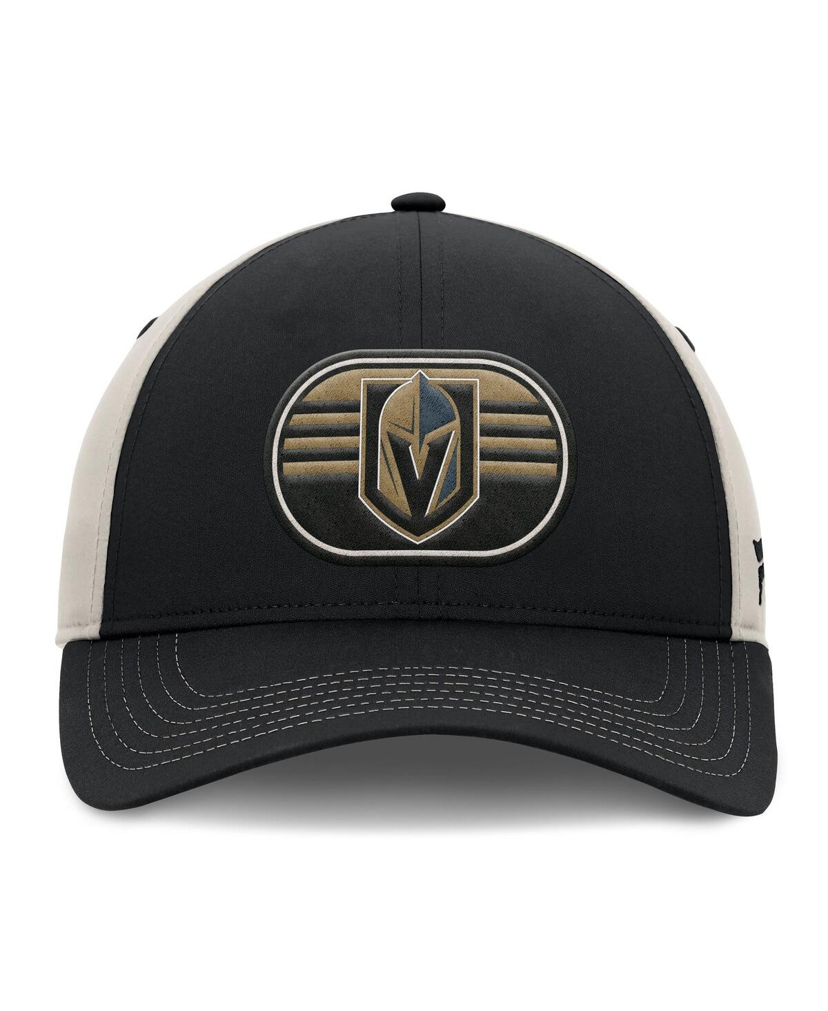 Fanatics Men's Black/gray Vegas Golden Knights 2025 Stanley Cup Playoffs Locker Room Trucker Adjustable Hat