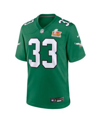 Мужская майка Nike Cooper DeJean Kelly Green Philadelphia Eagles Super Bowl LIX для 2-го запасного матча