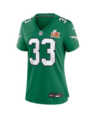 Женская майка Nike Cooper DeJean Kelly Green Philadelphia Eagles Super Bowl LIX для 2-го запасного матча