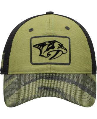 Оливковое хищников фанатики мужские Нашвилл военной признательность регулируемая бейсболка