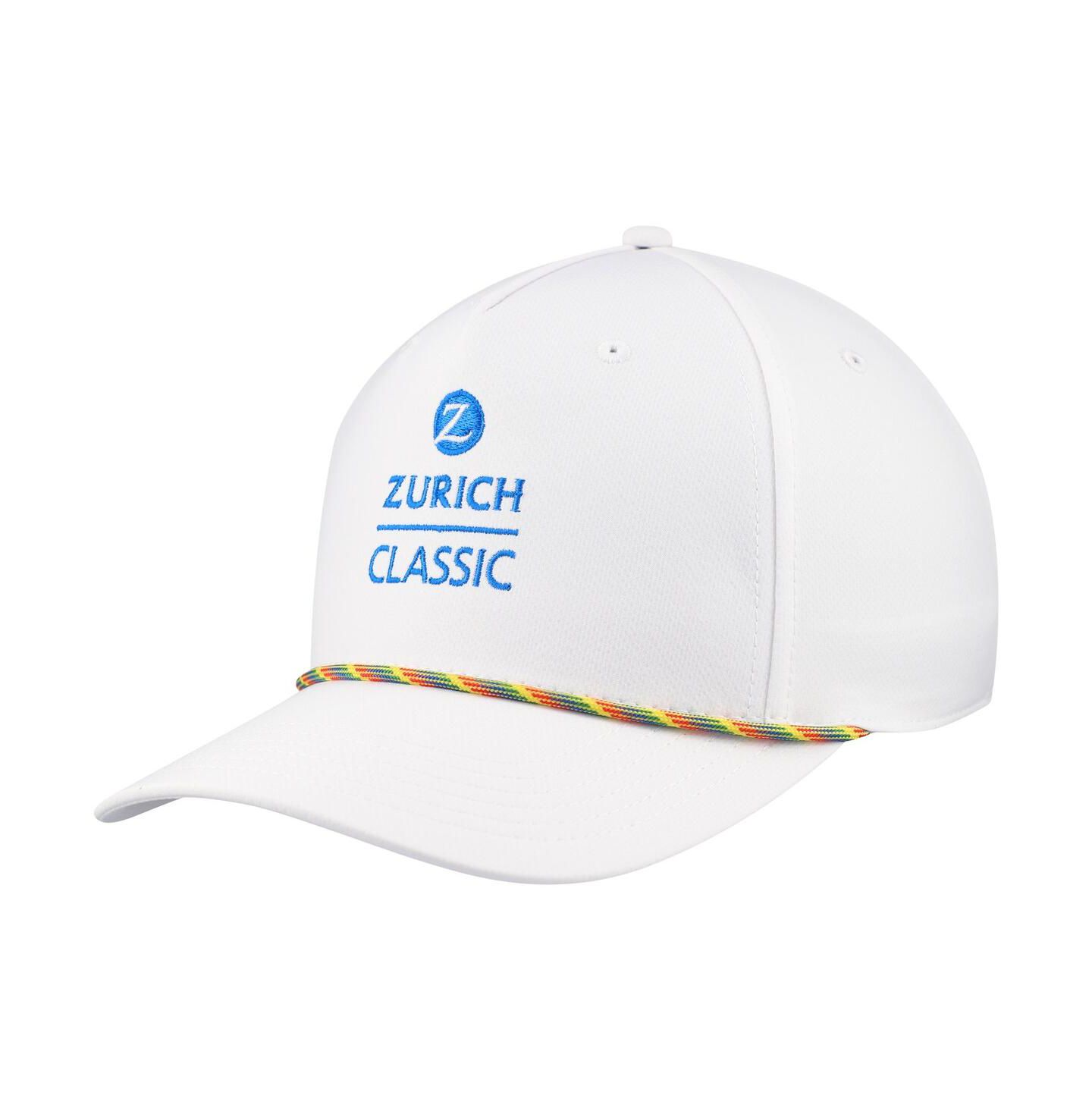 Мужская кепка Ahead White the Zurich Classic Alto Rope Adjustable Hat — фото 1