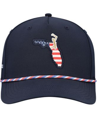 Впереди мужская темно-синяя шляпа с регулируемой веревкой PLAYERS Americana Alto