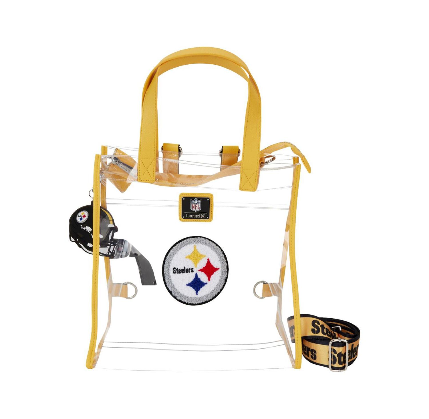 Pittsburgh Steelers Clear Convertible Backpack Tote Bag