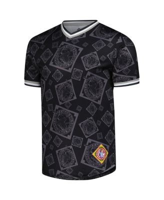 Stitches Mens Black Negro League Baseball Allover Print V-Neck Baseball Jersey 10490₽