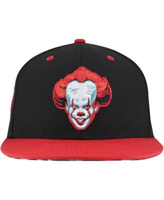 Мужская приталенная шляпа Pennywise черного цвета с крышками