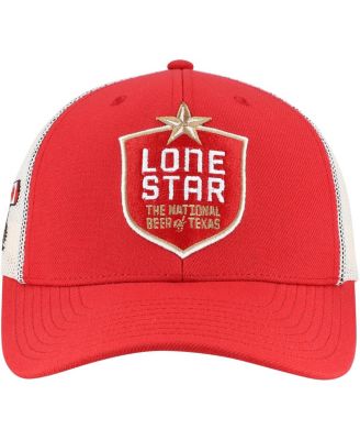 Мужская красная шляпа дальнобойщика с регулируемыми крышками Lone Star
