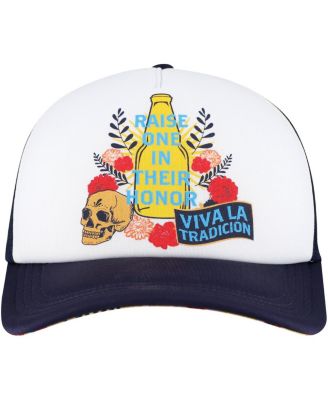 Lids Mens White Modelo Day of the Dead Foam Trucker Hat 6090₽