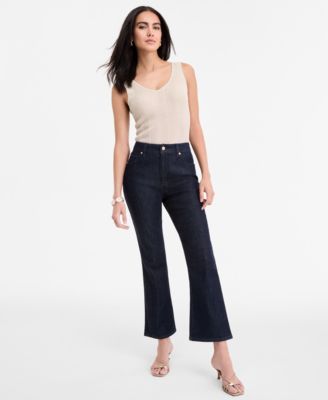 I.N.C. International Concepts - Women's High-Rise Cropped Flare Jeans