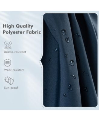 9.5 Feet Square Patio Cantilever Umbrella with 360° Rotation