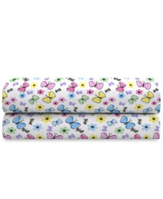 Sweet Butterfly 3-Pc. Sheet Set, Twin