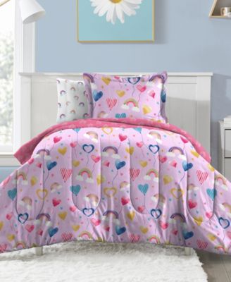 Balloon Hearts Reversible 7-Pc. Comforter Set, Full