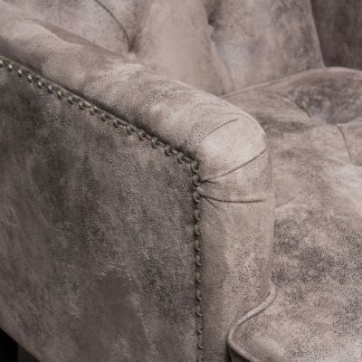 Streamdale Microfiber Club Chair with Nailhead Accents