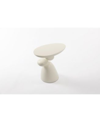 Modern Fiberglass End Table, Minimalist Living Room Decor