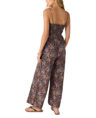 Juniors' Kaylane Smocked Jumpsuit