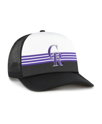 Брендовая мужская черная шляпа дальнобойщика Colorado Rockies 47-го года выпуска с регулируемой посадкой спереди из пенопластовой сетки