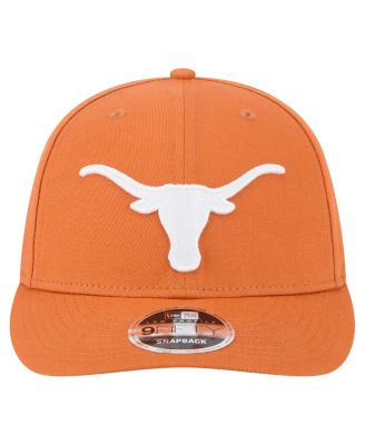 Новая мужская Техасская оранжевая шляпа Texas Longhorns с низким профилем и застежкой-молнией длиной 9 футов.
