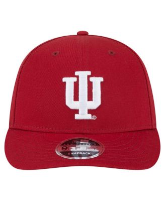 Мужская малиновая шляпа-бейсболка New Era от Indiana Hoosiers с низким профилем длиной 9 футов 5 дюймов