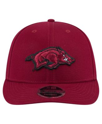 Мужская бейсболка Cardinal Arkansas Razorbacks New Era с низким профилем и застежкой-молнией длиной 9 футов 5 дюймов