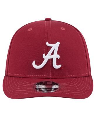 Мужская малиновая шляпа-бейсболка New Era Crimson Alabama Crimson Tide с низким профилем длиной 9 футов 5 дюймов