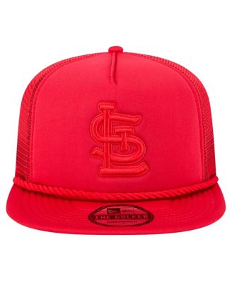 Мужская кепка-снэпбэк для гольфа New Era Red St. Louis Cardinals с пенопластовой сеткой на спине