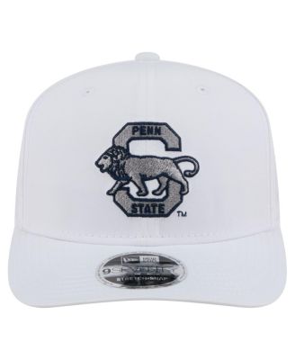 Мужская белая кепка New Era Penn State Nittany Lions для прыжков в высоту 9SEVENTY с эластичной застежкой