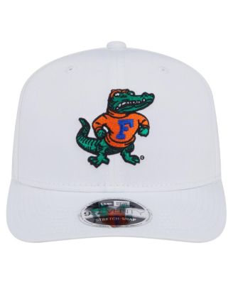 Мужская белая шляпа Florida Gators Perform Vault 9SEVENTY с эластичной застежкой New Era