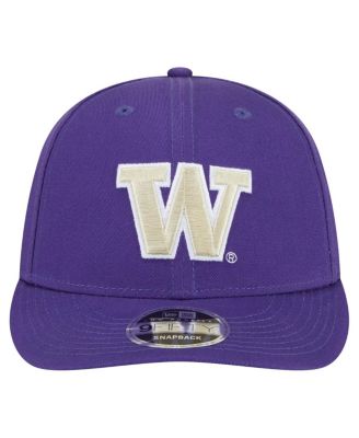 Мужская фиолетовая кепка Washington Huskies New Era с низким профилем и застежкой-молнией 9 футов 5 дюймов