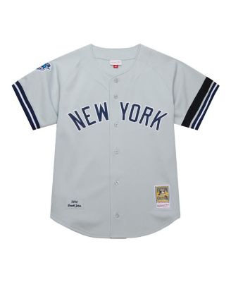 Мужская футболка Mitchell & Ness от Derek Jeter Gray New York Yankees Cooperstown из коллекции World Series 2000 года, выполненная в аутентичном стиле.