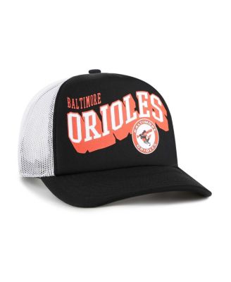 Брендовая мужская черная бейсболка Baltimore Orioles Meander Foam Trucker Snapback 47-го года выпуска