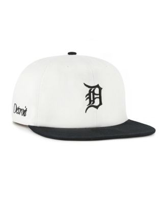 Брендовая мужская белая/черная кепка Detroit Tigers Foundation Captain Snapback 47-го года выпуска