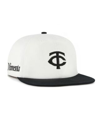 Брендовая мужская белая/черная кепка Minnesota Twins Foundation Captain Snapback 47-го года выпуска
