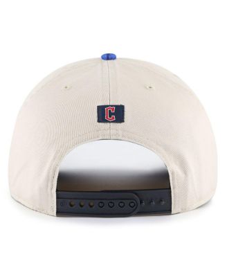 Men's Cream/Navy Cleveland Guardians Fiji Rope Hitch Adjustable Hat