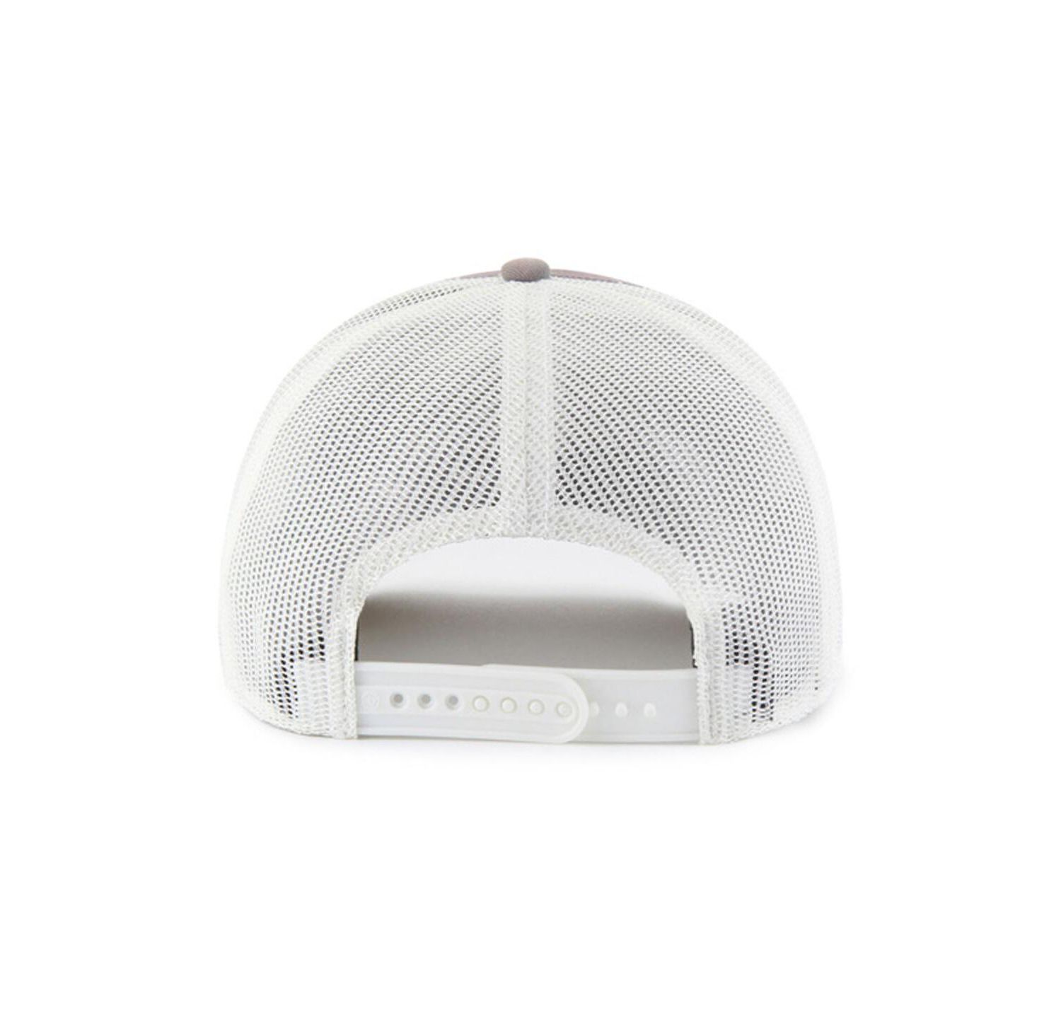 Men's Gray/White New York Yankees Tide Sweep Rope Trucker Adjustable Hat