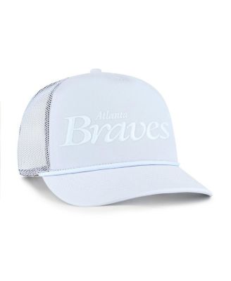 Men's Light Blue Atlanta Braves Foundation Script Hitch Adjustable Trucker Hat