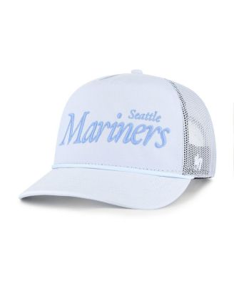 '47 Brand - Men's Light Blue Seattle Mariners Foundation Script Hitch Adjustable Trucker Hat