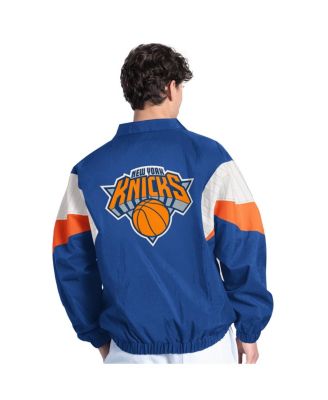 Стартовая мужская синяя куртка New York Knicks Yard Line на полной молнии