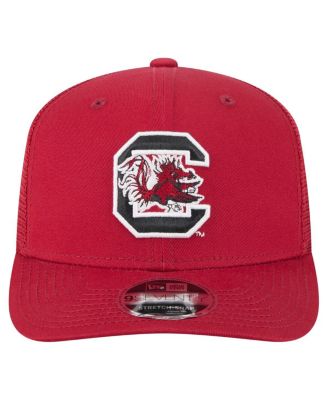 Мужская кепка Garnet South Carolina Gamecocks Primary 9SEVENTY для дальнобойщиков с эластичной застежкой-молнией New Era