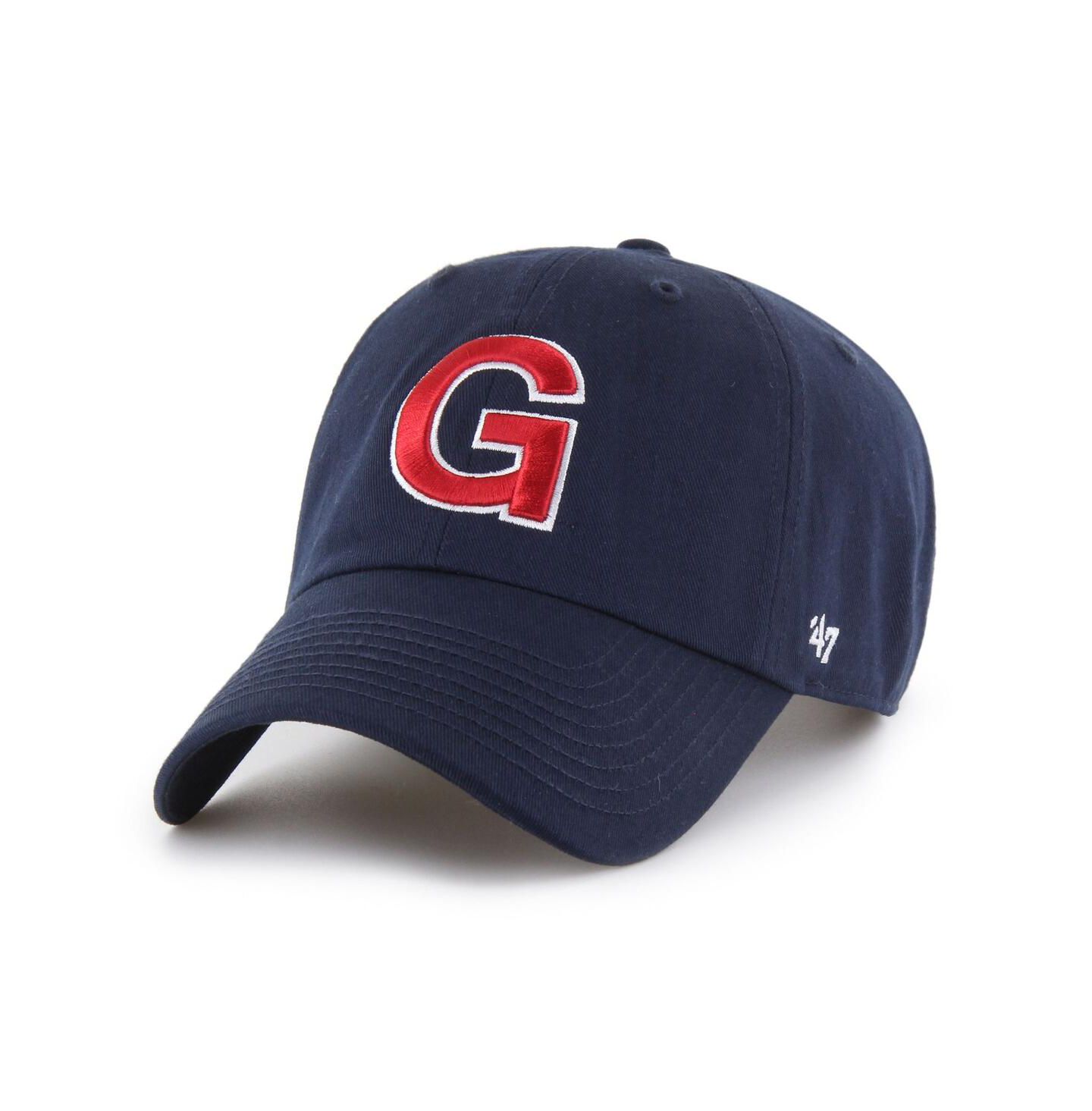 Мужская кепка '47 Brand Navy Gonzaga Bulldogs Vault Clean Up Adjustable Hat — фото 1