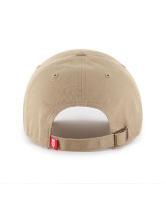 Брендовая мужская шляпа Wisconsin Badgers Vault Clean Up с регулируемой посадкой цвета хаки 47-го года выпуска