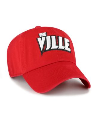 Мужская красная шляпа с регулируемой посадкой от бренда '47 Louisville Cardinals Clean Up