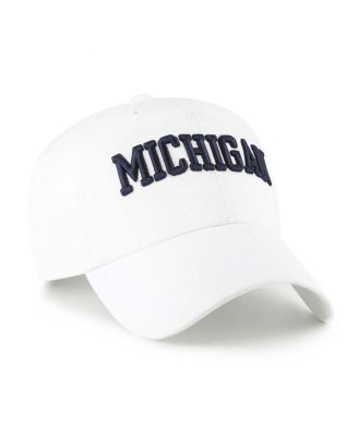 Брендовая мужская белая шляпа Michigan Wolverines с регулируемой посадкой '47' от Michigan Wolverines