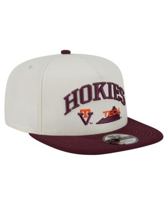Men's White Virginia Tech Hokies Collegiate 9FIFTY A-Frame Snapback Hat