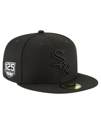 New Era - Men's&nbsp;Black Chicago White Sox 125th Anniversary 59FIFTY Fitted Hat