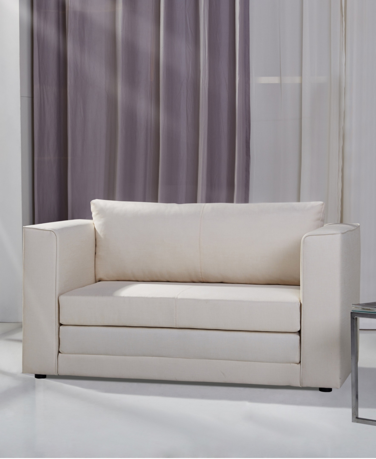 Gold Sparrow 52" Polyester Nova Convertible Loveseat Sleeper, Created For Macy's